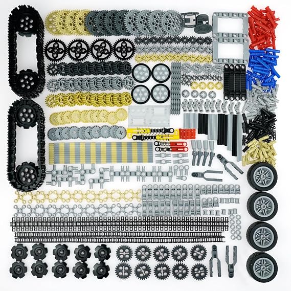 Pamvava Gears Wheels Axles Motor Sets,Building Block Technic Pieces Parts