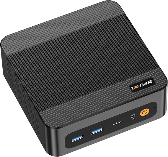 BOSGAME Mini PC AMD Ryzen 6800H P6neo mini pc 8C16T Max 4.7GHz 24G/1TB LPDDR5 3 Screens 2xPCle4.0 SSD 680M Windows 11 pro Compatible with 2x1GLAN Type-C HDMI 2.0 DP1.4 WIFI6E BT5.3 Small PC Gaming Silver