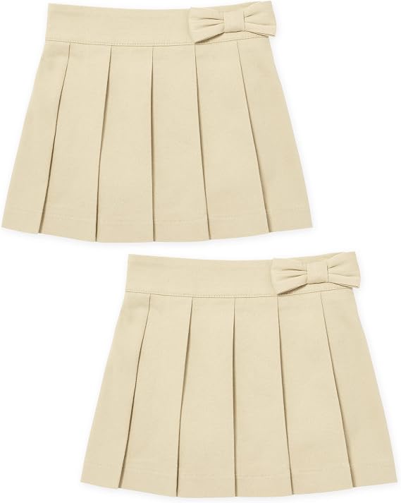 The Children's Place Toddler Girls' Uniform Bow Pleated Skort