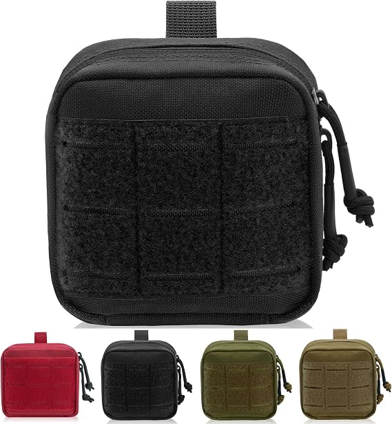 2 Pack Small Admin Pouch, 1000D Tactical Molle Mini Tool EDC Waist Pouches