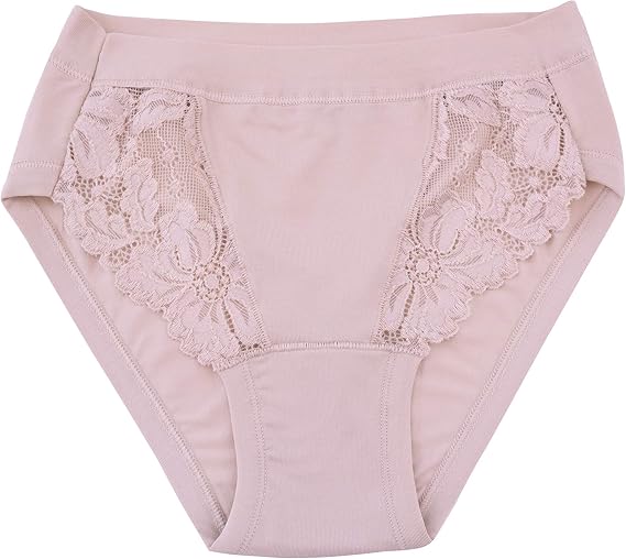 EGI Luxury Modal Women's Lace-trimmed Briefs Panties. Proudly Made in Italy.