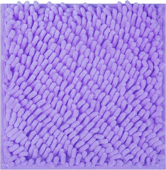 10'' Locker Rug Purple School Cute Locker Decor with Anti-Slip Backing Chenille Material Furry and Cute Style Locker Accessories