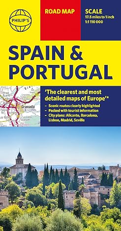 Philip's Spain and Portugal Road Map: (Philip's Sheet Maps)