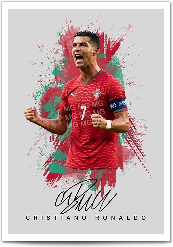 Cristiano Ronaldo Legend Signed Photo Poster Print Picture Display Autograph Memorabilia for football fans Gift Manchester Real Madrid Juventus Portugal (Portugal A4 poster only)