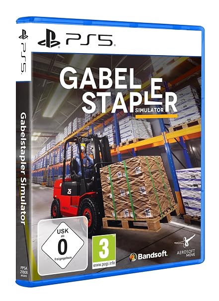 Aerosoft Gabelstapler Simulator – PS5 Spiel Realistische Logistik- & Fahrzeug-Simulation mit Karrieremodus & Endlos-Missionen Staplerschein Paletten & Frachten