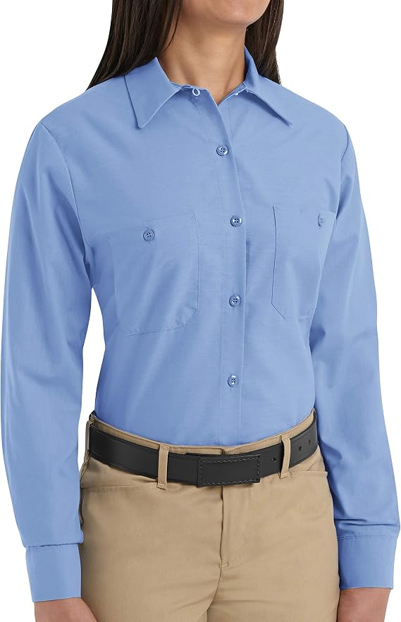 Red Kap Women's Long Sleeve Industrial Work Shirt