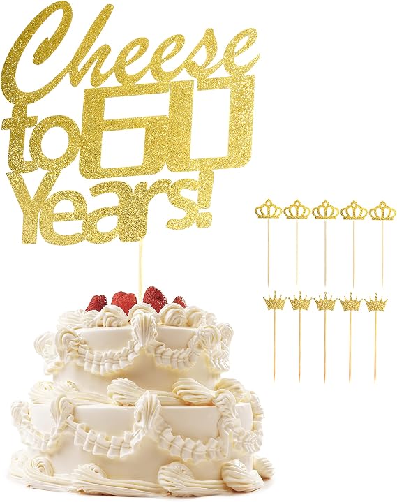 60th birthday cake topper