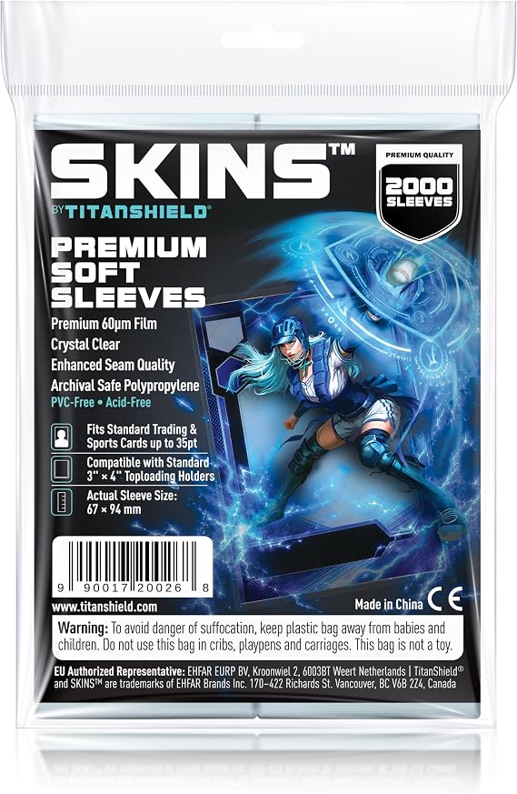 TitanShield Soft Card Sleeves, 2000ct MEGA Pack