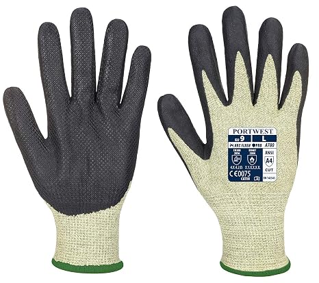 Portwest A780 High Protection Arc Grip Glove Green/Black, Medium
