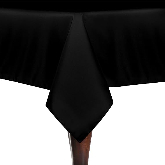 Ultimate Textile Rectangular 60 x 102-Inch Tablecloth Black