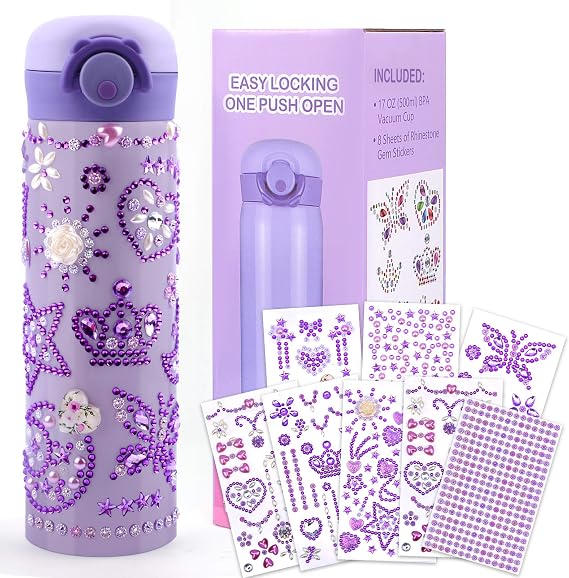 Geschenke für Mädchen 4 5 6 7 8 9 10 11 Jahre DIY Trinkflasche Einschulung