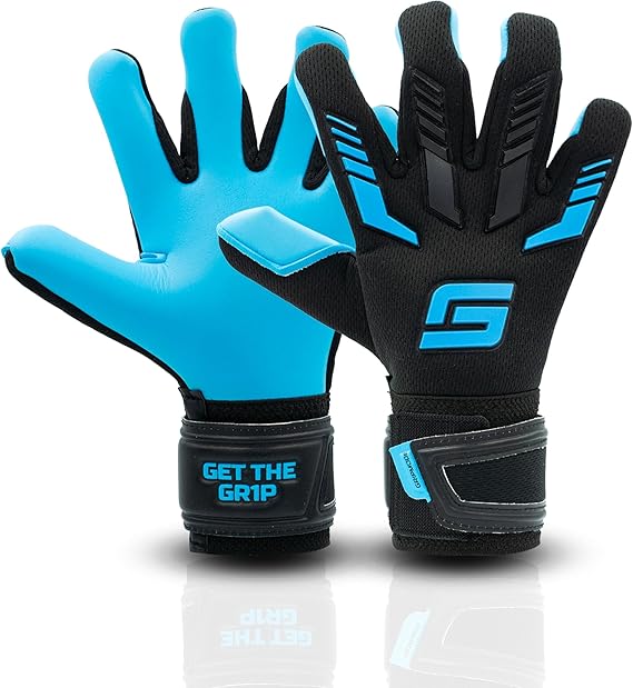 GRIPMODE Torwarthandschuhe Kinder Aqua Junior 2.0 - Torhüter Handschuhe mit großer Fangfläche - Fußball Torwarthandschuhe mit 3 mm Griptec Latex für zusätzlichen Grip - Größe 4-6