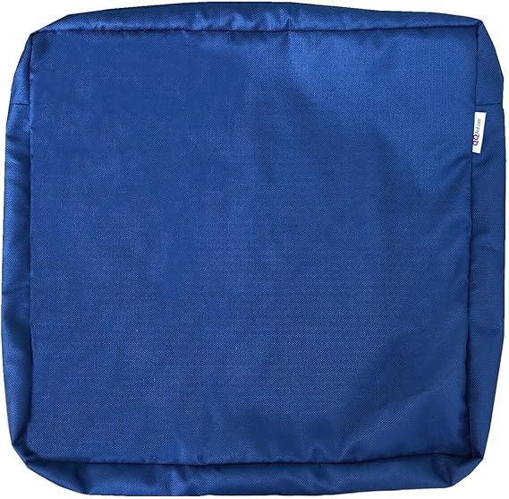 4 Pack 25X25X5 Inch Outdoor Cushion Pillow Washable Replacement Covers Only with Zipper (Navy Color) for Patio Furniture, Sofa, Loveseat, Deep Seat Chair