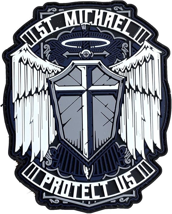 Archangel St Michael Protect Us PVC Patch (TBL)