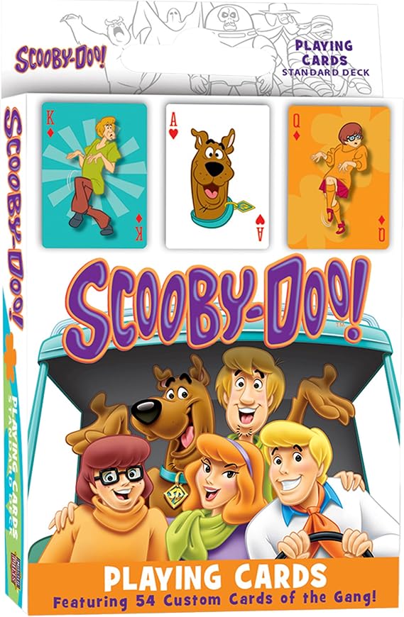 Masterpieces Scooby-Doo! Playing Cards - 54 Card Deck, Cartoon Theme - Ages 4 and Up