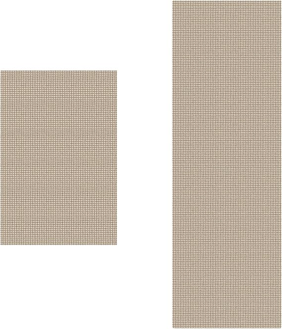 KOZYFLY 2 PCS Indoor Door Mat 2x3, 2x6 ft Small Area Rugs Washable Front Door Mat Non Slip Rubber Backed Entryway Rug Cotton Entrance Doormat for Front Porch Bathroom Kitchen Bedroom