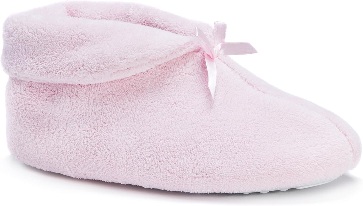 MUK LUKS Women's Terry Cuff Slipper Booties