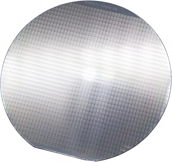 5-Inch Uncut Silicon Wafer | Genuine IC Chip | Great Geek Toy, Gift, Display Piece, Collectible, Exhibition Item, Decoration, or Teaching Aid