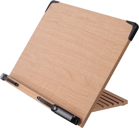 BS2500 Large 16x10.5 Portable Adjustable Foldable Bookstand Holder for Reading Hands Free Large Thick Heavy Textbooks Cookbooks Tablets