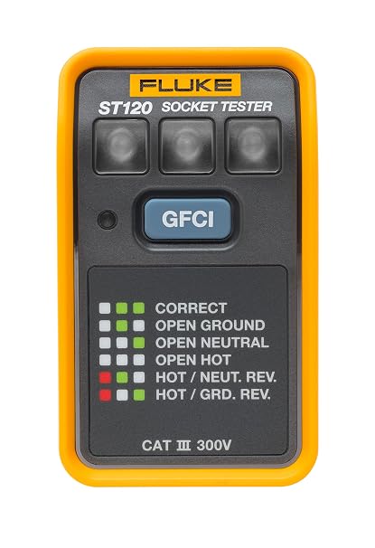 Fluke ST120 GFCI Socket Tester Without Beeper