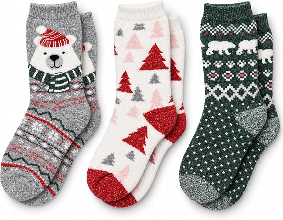 Cuddl Duds Ladies Super Soft Warm Comfortable Multipack Gift Lounge Socks
