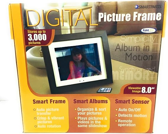 Smartparts SPX8 8-Inch Syncpix Digital Picture Frame