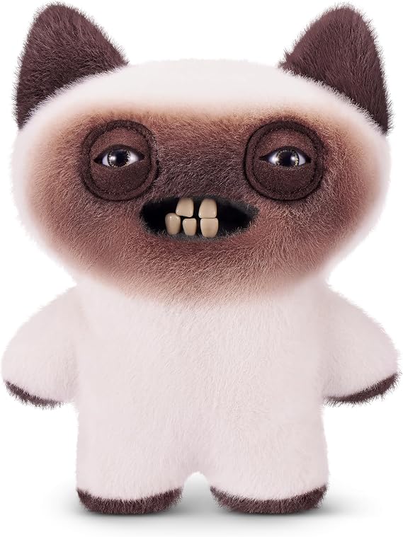 Fuggler Alley Cats 9-Inch Plush Toy (Yawper) by ZURU Funny Ugly Monster Stuffed Animal with Human-Like Teeth, Collectible Plush for Kids, Tweens, Teens, Adults & Cat-Loving Weirdos