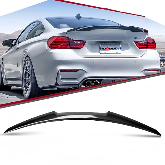 Rear Trunk Spoiler Compatible with 2012-2018 BMW F30 3 Series & 2014-2019 F80 M3 Sedan, MV Style Duckbill Spoiler Fits for 320i 325i 328i 330i 335i 340i, High Kick Wing Lip (Glossy Black)
