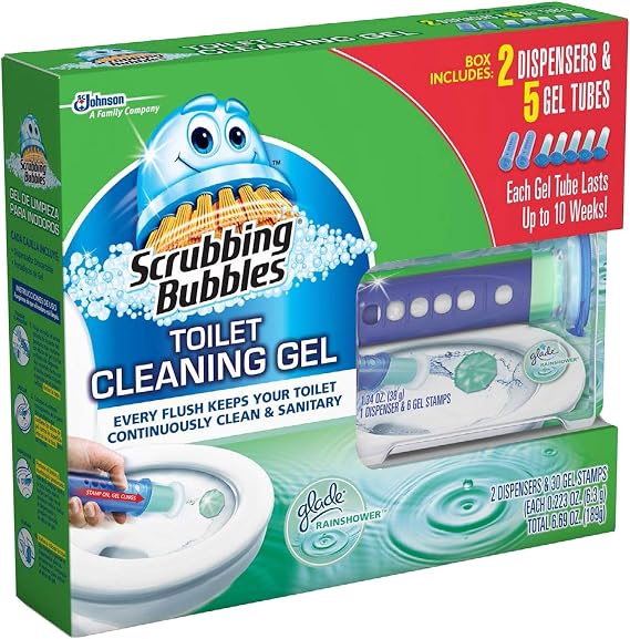 Scrubbing Bubbles N/A Toilet, Rainshower (2 dispensers + 30 Gel Discs)