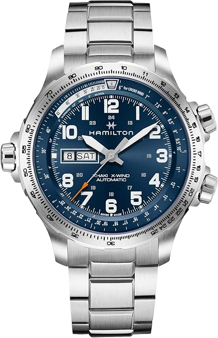 Hamilton Khaki Aviation Automatic Men's Watch, 45mm Stainless Steel Case