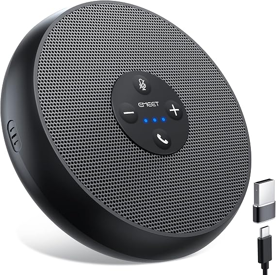 EMEET M1A USB Conference Speaker and Microphone, 360 Voice Pickup