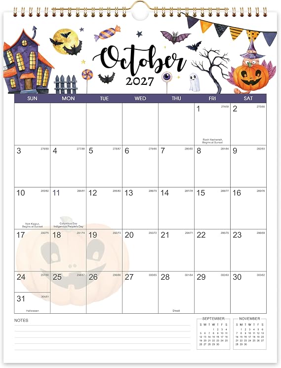 2027 Calendar - 2027 Wall Calendar, 11.49" x 14.56", Vertical