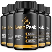 (5 Pack) Lean Peak Capsules, Advanced Formula Lean Peak Pills with Natural Ingredients, Maximum Strength Leanpeak Health and Wellness Multivitamin, Leanpeak Pills for Women and Men (300 Capsules)