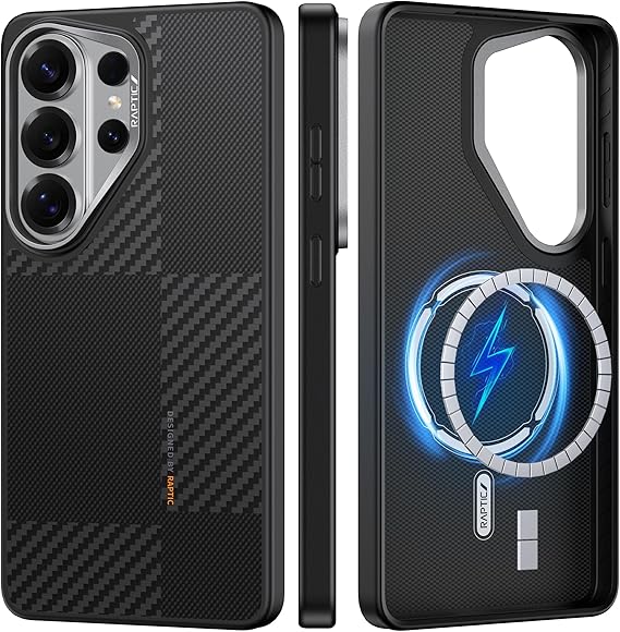 RAPTIC Samsung Galaxy S26 Ultra için Aramid Dual Kılıf, MagSafe ile Uyumlu, [Askeri Sınıf 13FT Düşme Testi], Kaymaz ve Ultra İnce Hafif Kılıf, 1500D Aramid Fiber AeroWoven Dokular, Mondrian