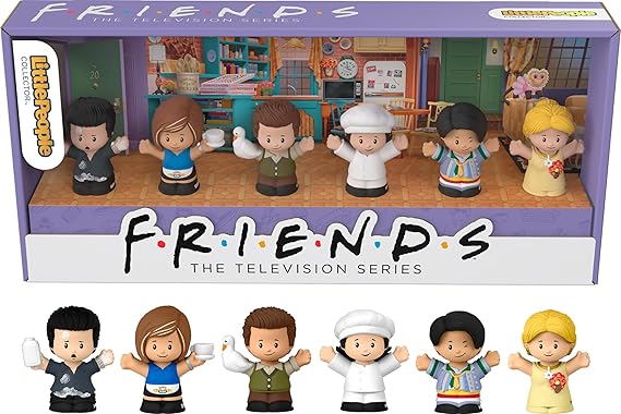 Little People Collector Friends TV Series Special Edition Set for Adults & Fans, 6 Figures in a Display Package