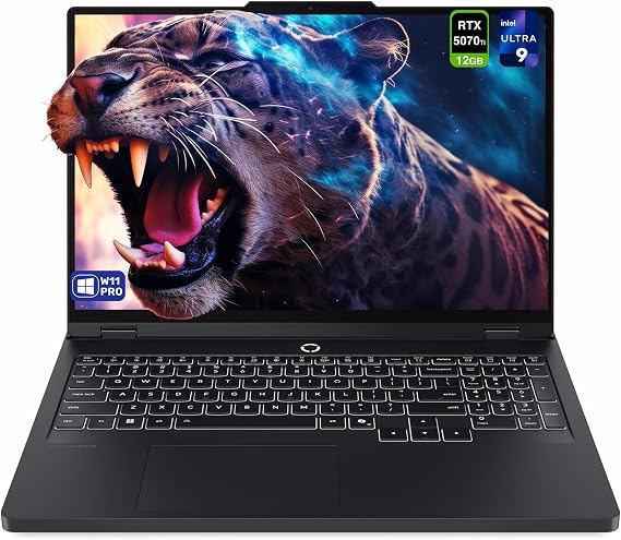 Lenovo Legion Pro 5i Gen 10 Gaming Laptop, Intel Ultra 9-275HX, 32 GB DDR5 RAM, 2 TB PCIe SSD, 16" WQXGA (2560x1600) Display, Nvidia G-Force RTX 5070Ti, 24-Zone RGB Backlit, W11 Pro, Eclipse Black