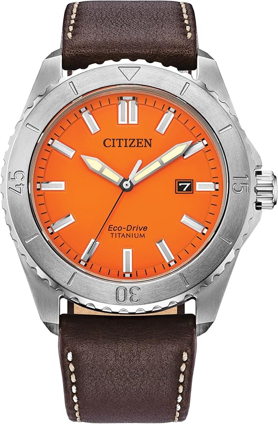 Citizen Men's Eco-Drive Brycen Sport Casual Watch, Silver-Tone Super Titanium Case, 3 Hand, Date