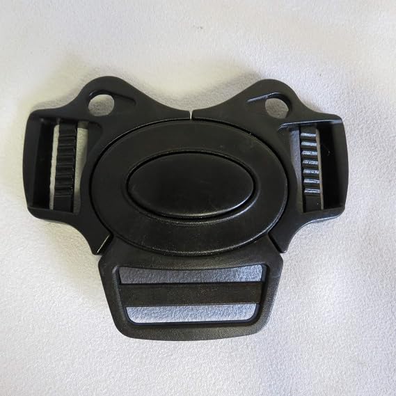 Harness Safety Black Buckle Clip Replacement Part Compatible with JOOVY Qool Bench Seat (Buckle Only) 5D
