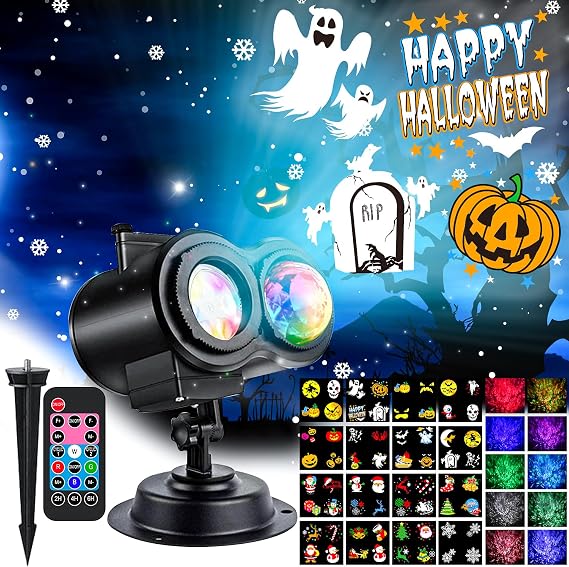 Halloween Projector Lights Outdoor, LED Christmas Projector Lights