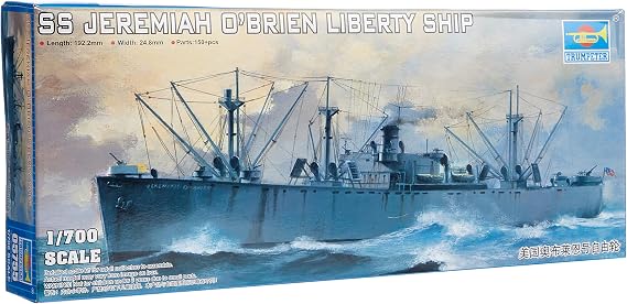 Trumpeter 1/700 USS SS Jeremiah O'Brien WWII Liberty Ship Model Kit