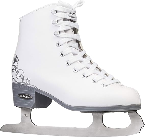 Bladerunner Ice by Rollerblade Allure Girls Figure Skates, White, Ice Skates, Youth, Junior size 12J
