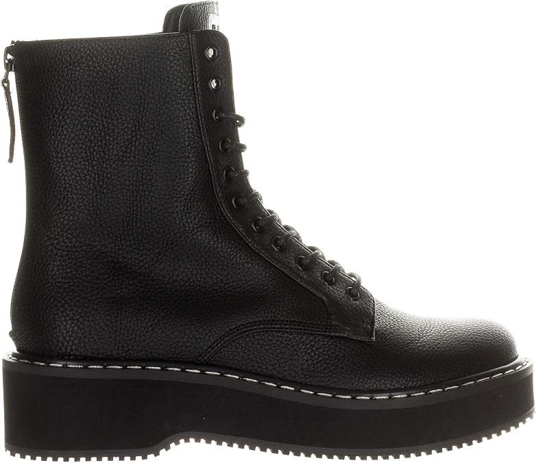 KENDALL + KYLIE Women's HUNT2 Combat Boot Black Size 8