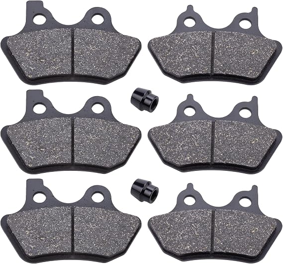 Front and Rear Brake Pads for Harley Davidson Softail, Fat Boy, Heritage Classic,FLHRCi Road King Classic,Touring FLHT, Road Glide,Dyna Electra Glide,Sportster XLH883R/2000-2007