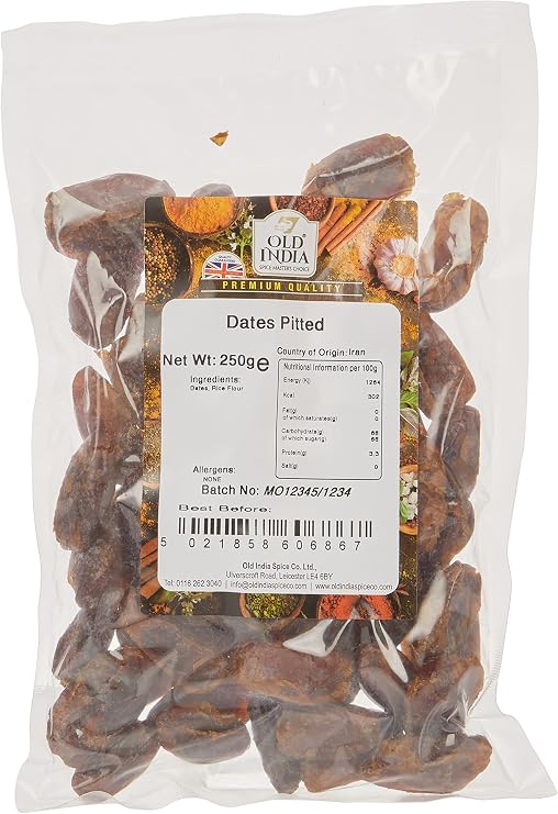 Old India Dates Pitted 250g