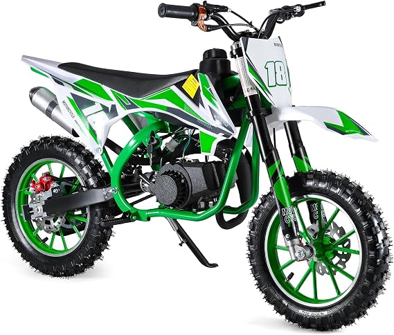 YOXIER 50cc Kids Dirt Bike,2-Stroke Gas Mini Bike, Dirt Bike for Kids 8-14