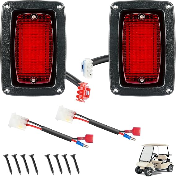 DRIVE UP LED Tail Light Kit for Club Car DS 1982-Up Golf Cart with 3 Wire Club Car Taillights OEM1017035