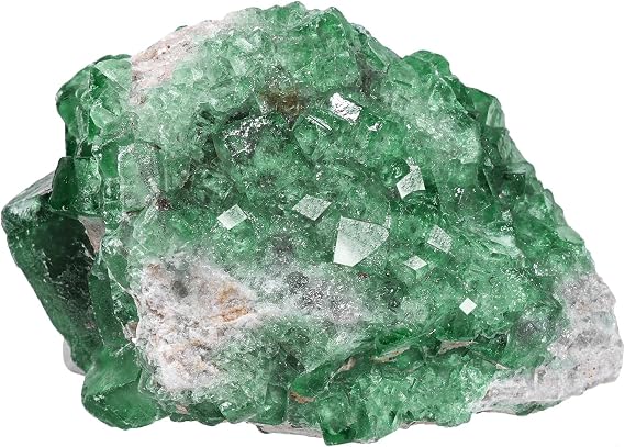 Natural Raw Fluorite Crystal Stone Geodes Green Crystal Geode