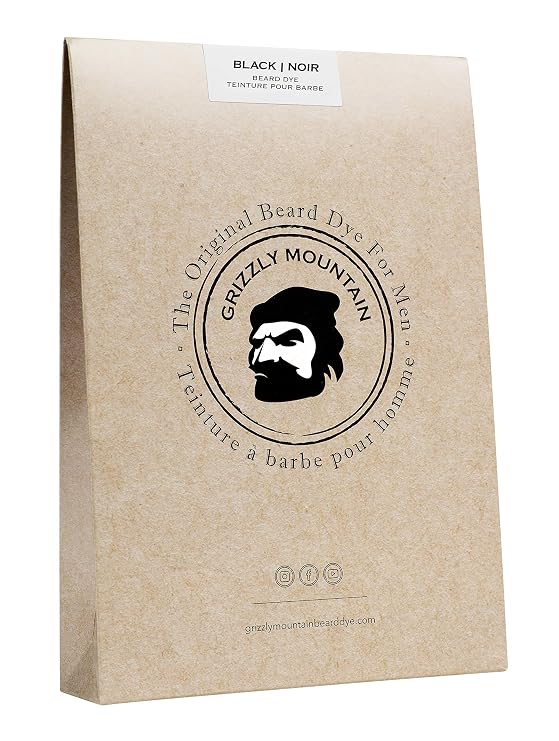 Grizzly Mountain Beard Dye - Organic & Natural Black Beard Dye