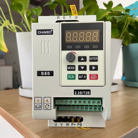 VFD Vector Inverter VFD 3KW/2.2KW Inverter S80 3P Output Inverter Variable Frequency Drive 0-999HZ Braking Resistor Easy to Use for Beginners and Pros(Normal,3kw)