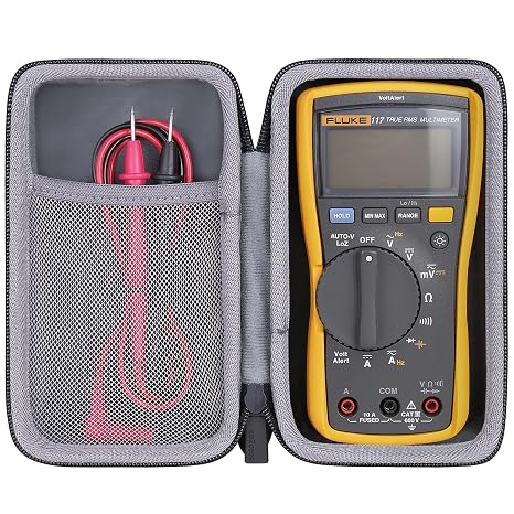 co2CREA Hard Case for Fluke 117/115/116/114/113 True-RMS Digital Multimeter